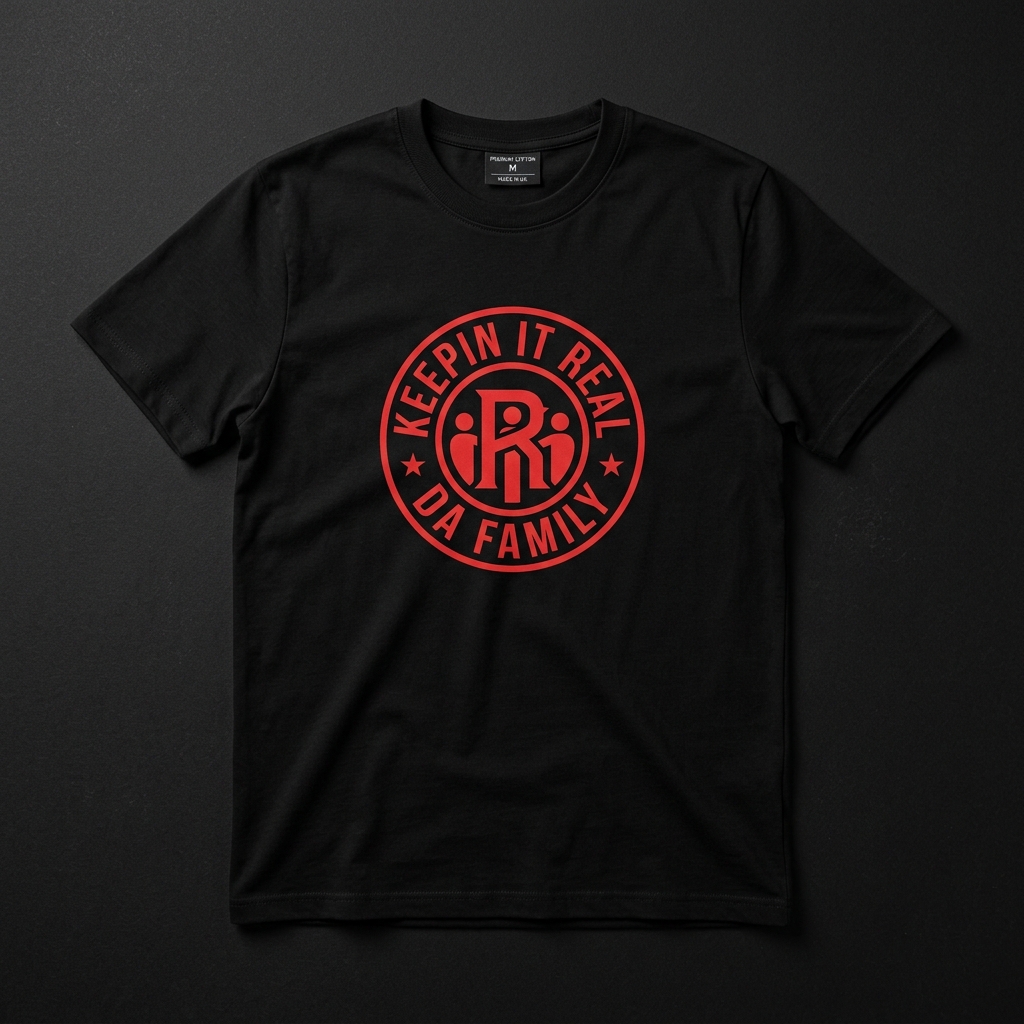 Keepin It Real Classic Black Logo T-Shirt